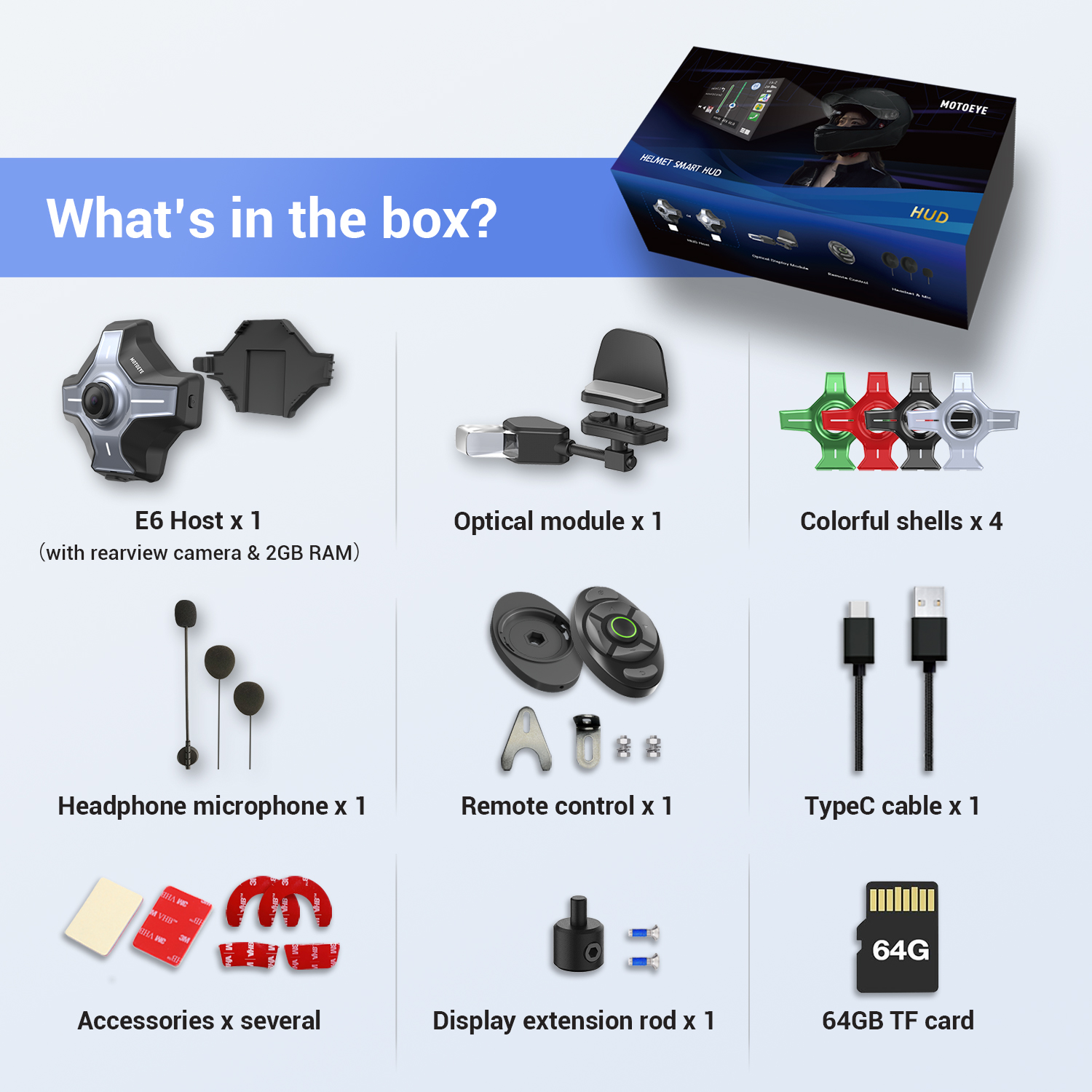 「大家」　MOTOEYE E6 ヘルメットスマートHUD Amazon.com: MOTOEYE E6 Motorcycle Helmet HUD, Head Up
